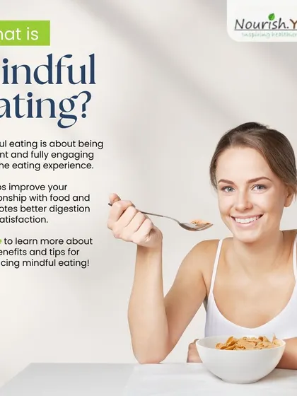 What is mindful eating? It's about being fully present during your eating experience. This simple shift can improve your digestion, increase satisfaction, and transform your relationship with food.