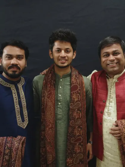With my elder gurubhais, my guiding lights and support system within the Punjab Gharana. Learning from them is an invaluable part of my journey.