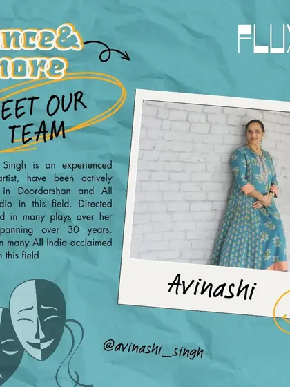 Meet one of our experienced facilitators, Avinashi Singh. With a career spanning over 30 years in theatre, she brings a wealth of knowledge and award-winning expertise to our team and workshops.