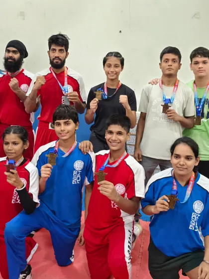 The team after the National Kickboxing Championships in Jaipur. So proud of these young warriors.