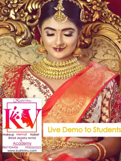 A beautiful shot from my natural HD makeup demo. Students get to see the completed look up close and ask questions about the techniques I used.
