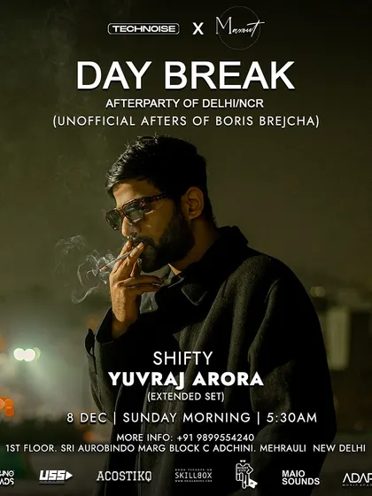 Playing an extended set for an unofficial afterparty. These early morning sessions are for the true music lovers who don't want the party to end.