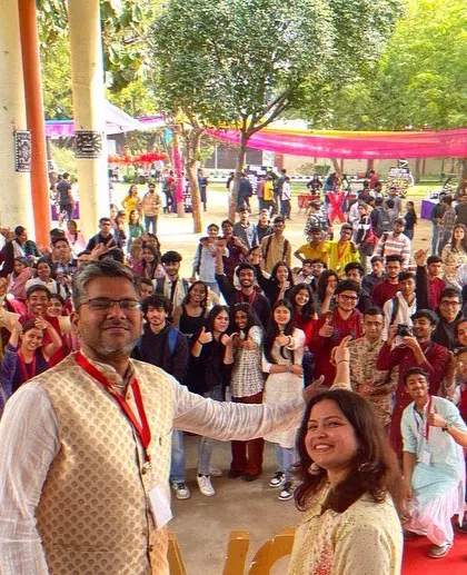 A wonderful group photo with the energetic student audience at TEDx Sri Venkateswara College. Their support and enthusiasm mean the world to us.