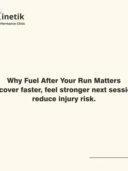 Why does fueling after your run matter? It helps you recover faster, feel stronger for your next session, and reduces your overall injury risk.