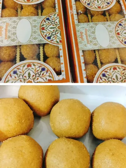 Getting our laddoo boxes ready for Diwali deliveries. Whether you prefer motichoor or besan, we pack them with care to bring festive cheer to your doorstep.