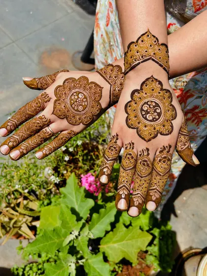 Another shot of the completed mandala design, ready to be shown off.
