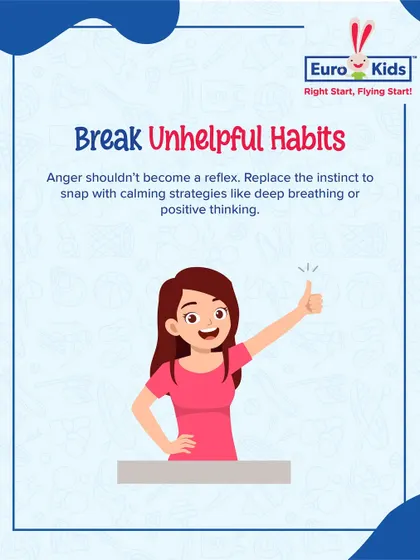 It's possible to break unhelpful habits like snapping in anger. I suggest replacing that reflex with calming strategies like deep breathing or positive thinking to foster a more peaceful home environment.