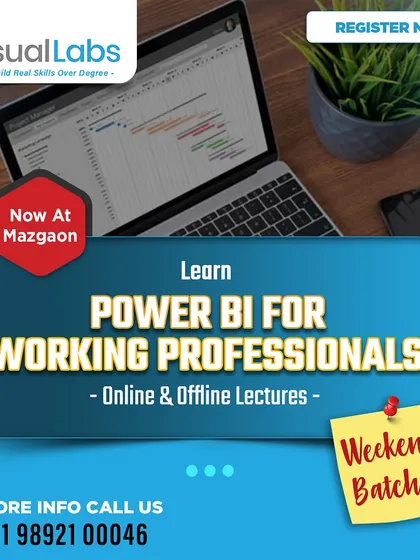 Upskill with our Power BI course designed for working professionals. We offer flexible online and offline weekend batches so you can learn without disrupting your work schedule.