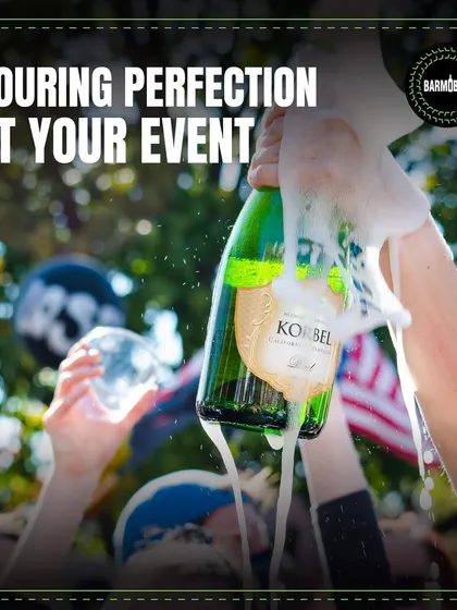 Pouring perfection at your event. Whether it's champagne or cocktails, we ensure every drink is served with flair.