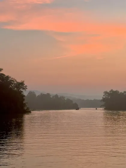 Another beautiful sunset shot from the Honnavar backwaters.