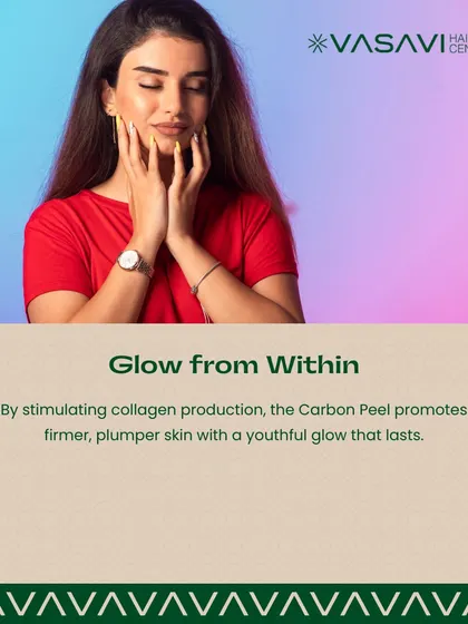 The Carbon Peel promotes a glow from within by stimulating collagen production. This leads to firmer, plumper skin with a youthful radiance that lasts.