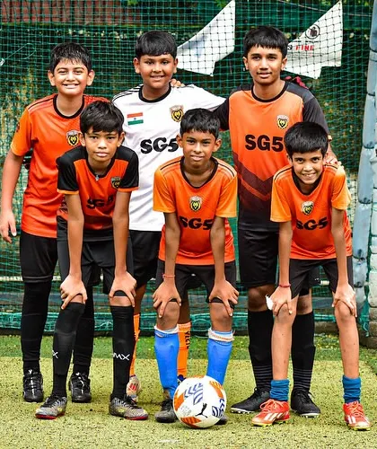 A youth team posing for a photo, showcasing the next generation of SG5 talent.