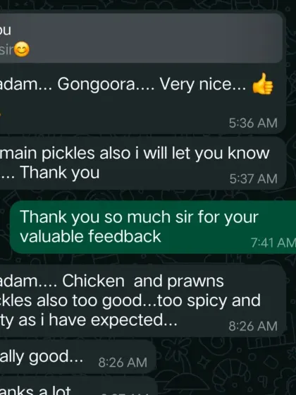 This customer got exactly what he wanted: "too spicy and salty as i have expected." I can customize the spice and salt levels just for you.