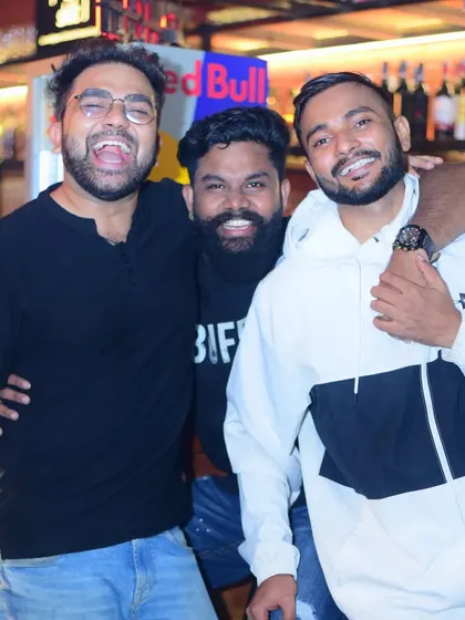 Three friends having a blast. My job is to make sure the energy is high and the good times are rolling.