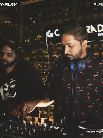 In the zone with Shivansh Fiction. We were locked in, mixing tracks and feeding off the crowd's energy.