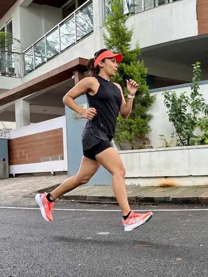 Getting ready for a race in my Adizero SLs. This shoe is a great part of my training arsenal as I prepare for the Bengaluru 10k.