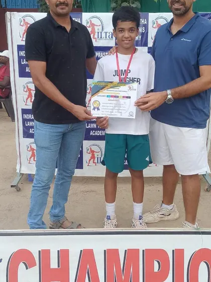 Another young winner from our prize money tournament. We believe in rewarding hard work and celebrating success at every level.