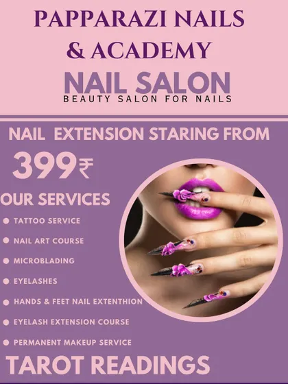 A complete overview of the services offered at my academy. Beyond nail art courses, I also provide a range of beauty services, showing the breadth of skills you can learn and offer.