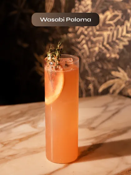 The Wasabi Paloma, a daring and spicy version of the Paloma with a wasabi kick.