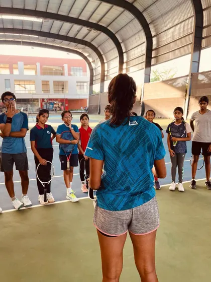 It was a privilege to spend time with these young players at the PBI Tennis Academy. I shared insights on how meditation and visualization have impacted my performance, and we talked about the journey of becoming a professional athlete. These sessions are incredibly meaningful to me.