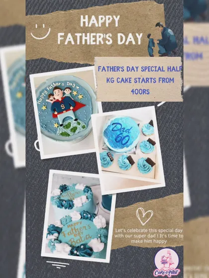 Celebrating all the super dads out there! This was my Father's Day special, featuring custom cakes and cupcakes to make every dad feel like a king. I can create similar themed cakes for any special person in your life.