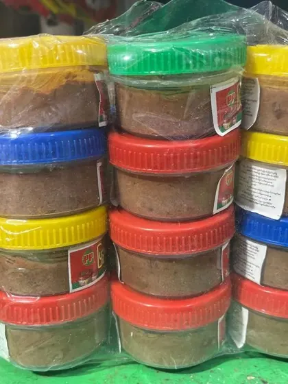 A selection of regional fish and shrimp pastes. These have a strong, pungent flavour that is characteristic of many Northeast dishes. If you want that authentic taste, this is a must-have.