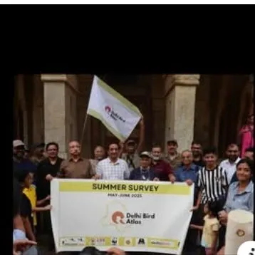 A group photo from the Delhi Bird Atlas summer survey. We are proud to support and participate in citizen science initiatives that contribute to the conservation of urban biodiversity.