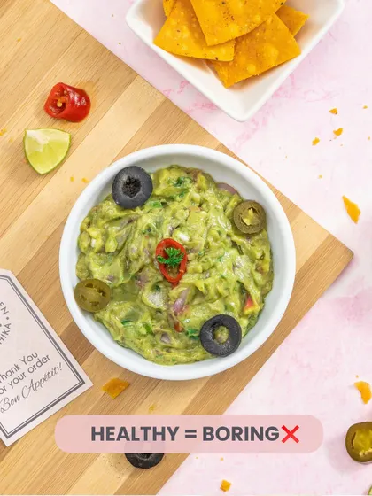 Who said healthy is boring? We're rewriting the rules with nourishing and delicious food, like this bowl of fresh guacamole, that proves comfort food can be good for you.