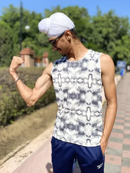 The results of consistent training. A strong physique is not just for show; it represents power, discipline, and the hard work invested in my craft.