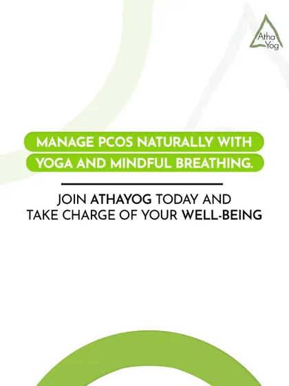 This is a simple call to action for managing PCOS naturally with yoga and mindful breathing. Joining our community gives you the support and tools to take charge of your health.