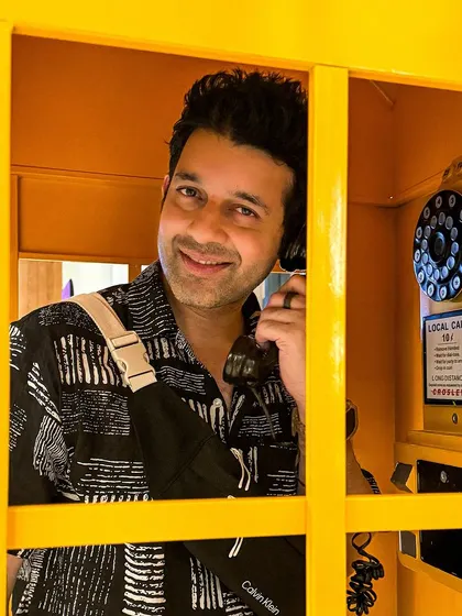 A fun shot in a classic yellow phone booth. A weekend in Bangalore is always calling.