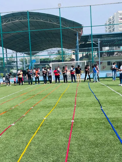 Parents getting in on the fun during the First Fry Pre-School sports day. Our events are designed to be inclusive for the entire family and school community.