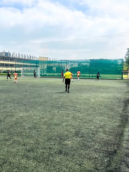Our U-11 team during their KSFA YPL match against BYFL. Even in defeat, every match is a learning experience that builds resilience and character.