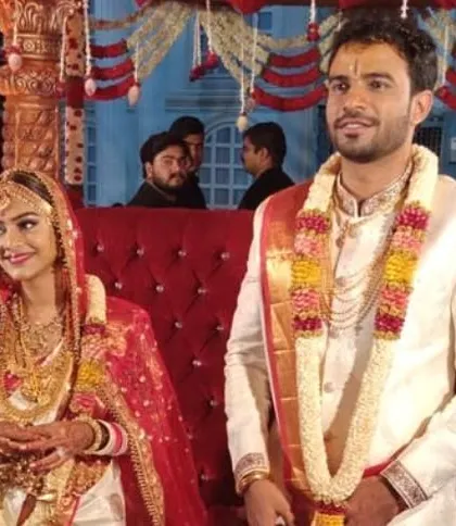 The bride and groom during their wedding ceremony, a culmination of a successful matchmaking journey. I am committed to helping create happy marriages.