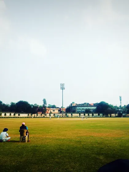 The perfect setting for cricket. Our expansive, well-maintained ground provides an ideal environment for players to train and compete under the open sky.