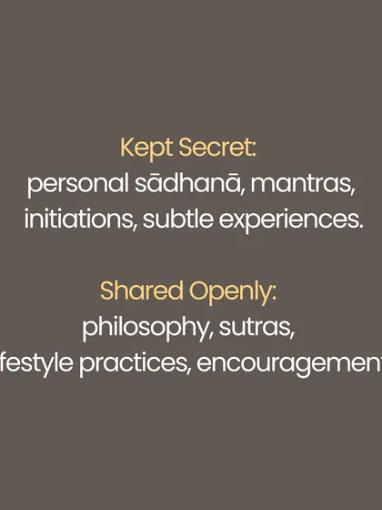 Why do secrets exist in yoga? It is not to exclude, but to protect. Certain truths and advanced methods can harm the unready, and silence is a necessary vessel for inner growth to mature. This series explains the sacred role of silence in protecting the practitioner from ego and ensuring that transmission happens only when the disciple is truly prepared.