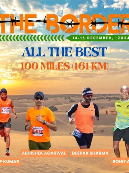 Our 100-mile runners for The Border Race. This is the pinnacle of ultra-running, and they are ready to conquer it.