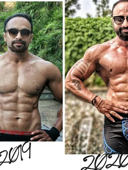 The proof is in the progress. This is my own transformation from 2019 to 2020, built with relentless training and the right nutrition. This journey taught me exactly what it takes to build a powerful physique.