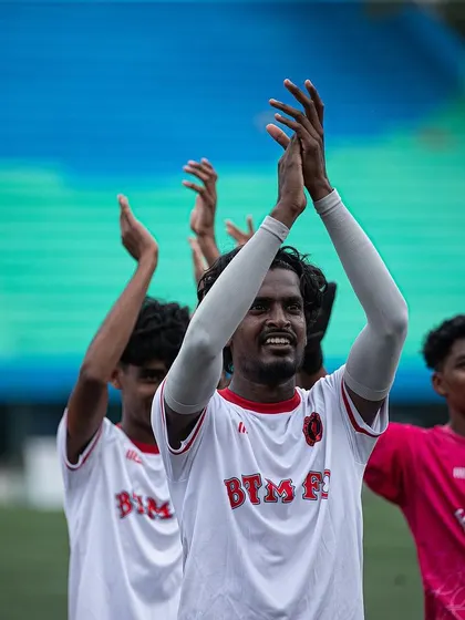 Our players applauding the fans after a match. Their support drives us forward.