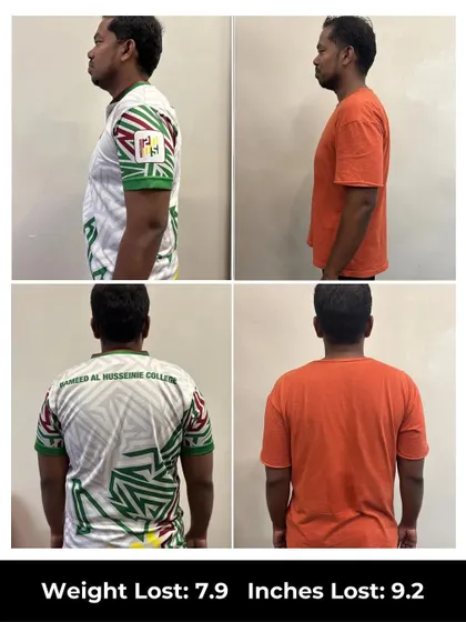 A 6-week transformation from our Colombo branch, where Nazeem dropped 7.9 kgs and 9.2 inches. This is what happens when you show up and commit to the process.