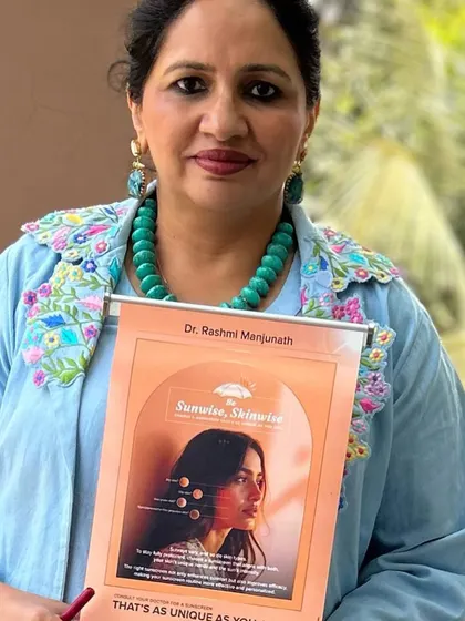 A close-up of the "Sunwise, Skinwise" campaign material. Choosing the right sunscreen is a necessity, not a luxury. I always recommend consulting a dermatologist to find the perfect, customized sun protection for your unique skin.