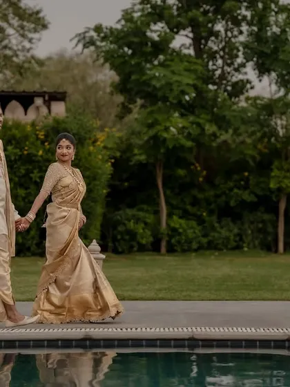 A royal affair at the Fairmont Jaipur. We specialize in destination wedding photography, capturing the grandeur of palace venues while telling an intimate love story.
