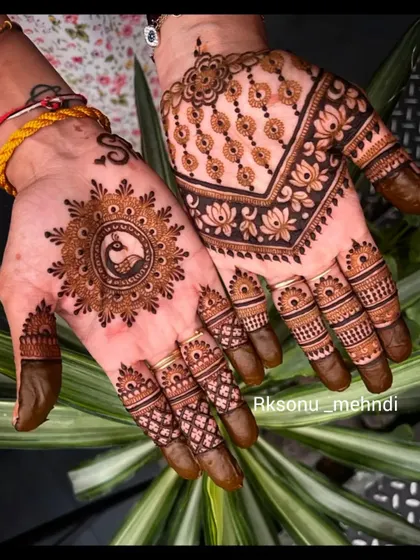 This collection showcases my love for minimalist mandalas and motifs. These designs are perfect for guests or anyone seeking a simple yet elegant touch of henna art.