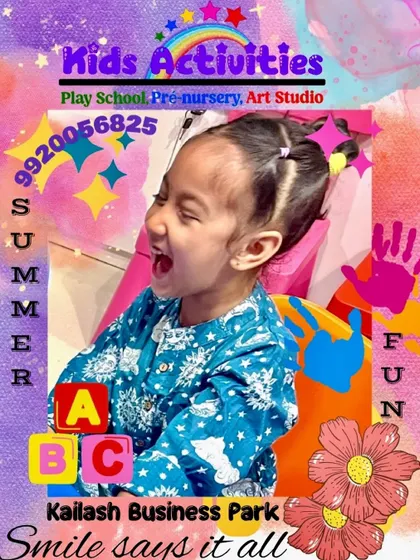 "Smile says it all." This picture of a child's ecstatic expression during our summer fun activities is why I love what I do. We learn and grow together in a space filled with happiness and encouragement.