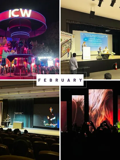 A look back at our diverse projects in February, including the striking ICW installation, a corporate author event, and an intimate concert.