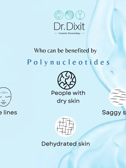 This infographic shows the ideal candidates for Polynucleotide treatments. If you struggle with fine lines, dry skin, sagging, or dehydration, this could be the solution for you.
