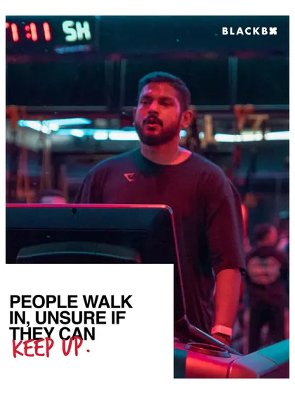 People walk in unsure if they can keep up. It's a common feeling, but our environment is designed to help you succeed.