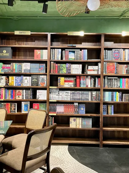 A wall of stories waiting to be discovered. Bookstores are naturally safe and inspiring spaces, making them the perfect venue for our singles meetups.