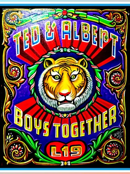 A powerful tiger portrait for a client in the UK, painted in my signature style with bold typography and decorative borders. This shows how I can adapt my art to different subjects while keeping the same energy.