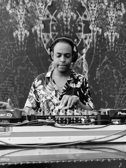 A black and white shot capturing the intensity of a live performance. My focus is always on the music and the crowd's reaction.